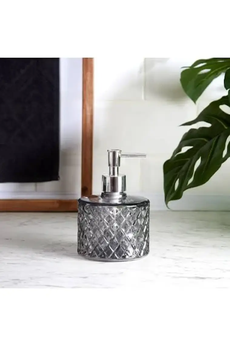 Ang Design Kristal Cam Sıvı Sabunluk - Füme