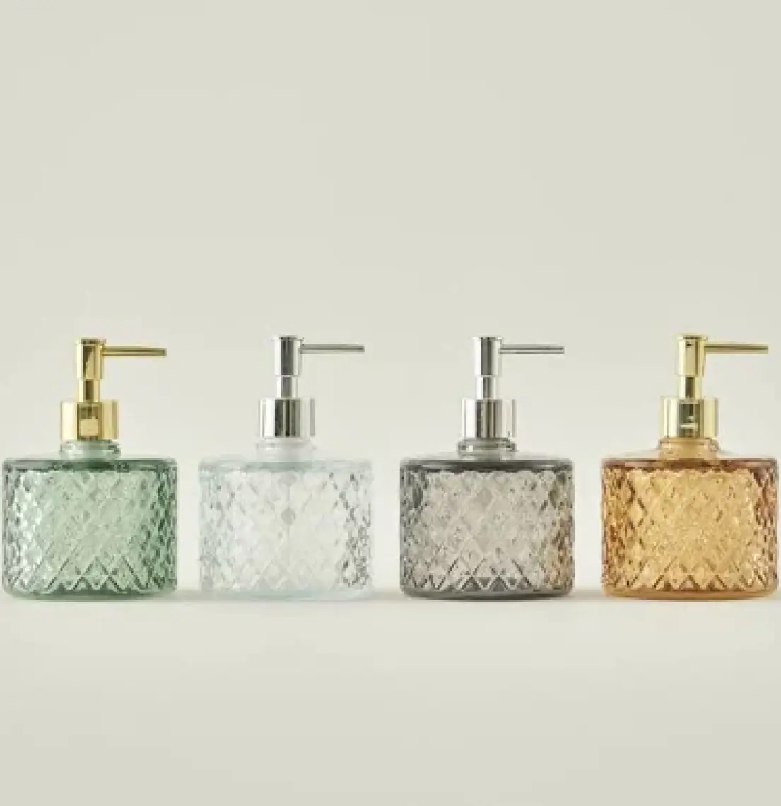 Ang Design Kristal Cam Sıvı Sabunluk - Füme
