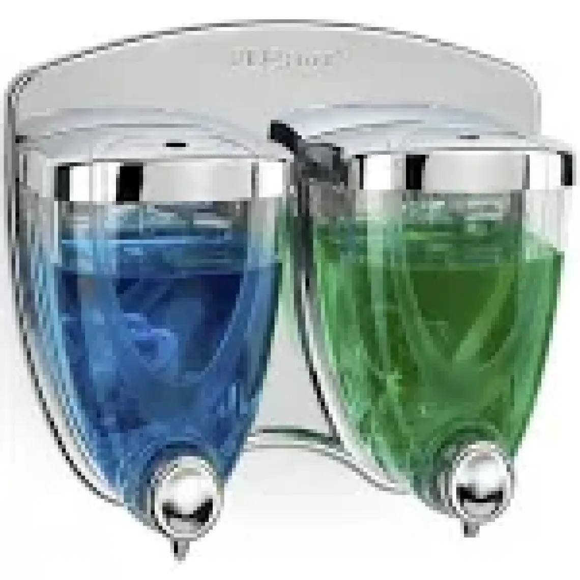 Flosoft F038 Sıvı Sabunluk İkiz 350+350 ML Krom