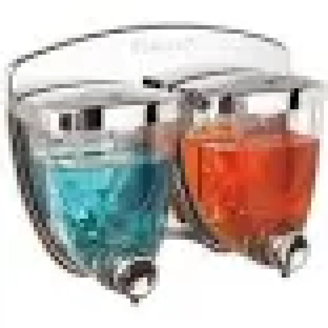 Flosoft F038 Sıvı Sabunluk İkiz 350+350 ML Krom