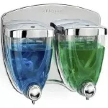 Flosoft F038 Sıvı Sabunluk İkiz 350+350 ML Krom