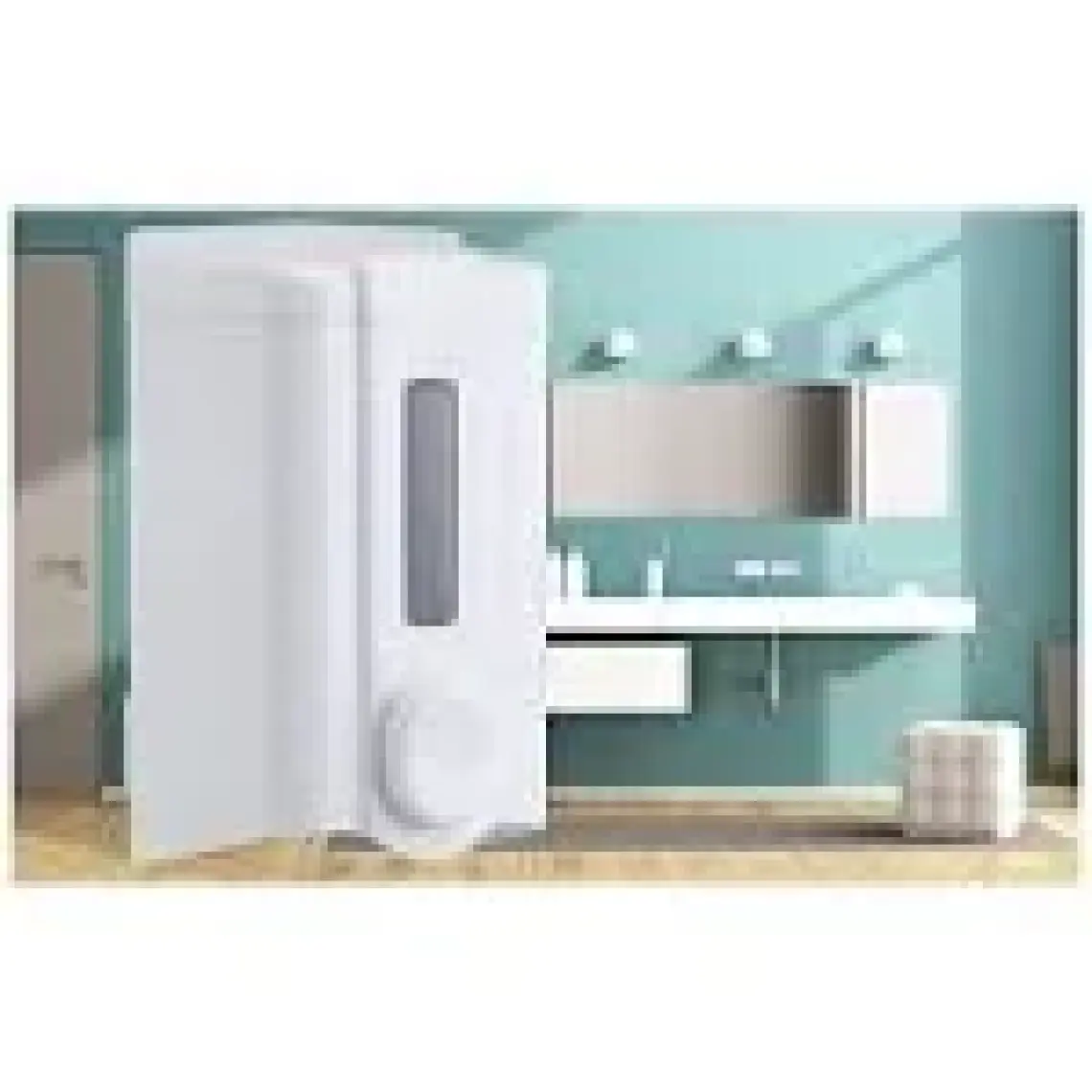 Vialli S2 Sıvı Sabun Dispenseri 500 ml (Beyaz)