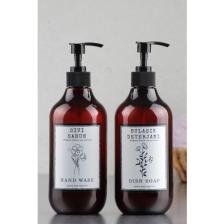 İncili Home Amber 2'li Bulaşık Deterjanı ve Sıvı Sabun Şişesi Sabunluk Seti 500 ml Beyaz