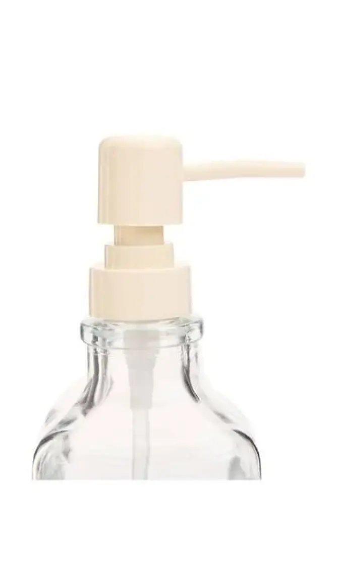 Mien Standlı Sıvı Sabunluk - Bej / Şeffaf - 500 ml