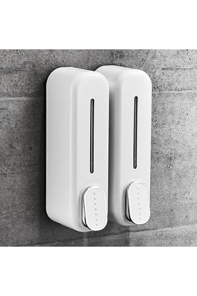 300 ml Duvara Monte Sıvı Sabunluk Dispenser | Beyaz, Pratik Kullanım, Banyo ve Mutfak Için Hijyenik Çözüm