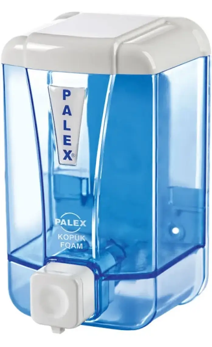 Palex 3424-1 Standart Köpük Sabun Dispenseri 500 CC Şeffaf Mavi
