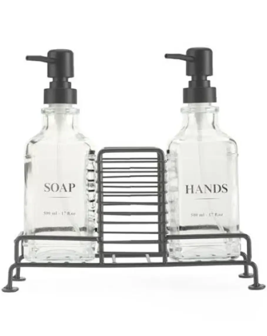 Mien Sıvı Sabunluk 2 Li Standlı Siyah 2116420-B