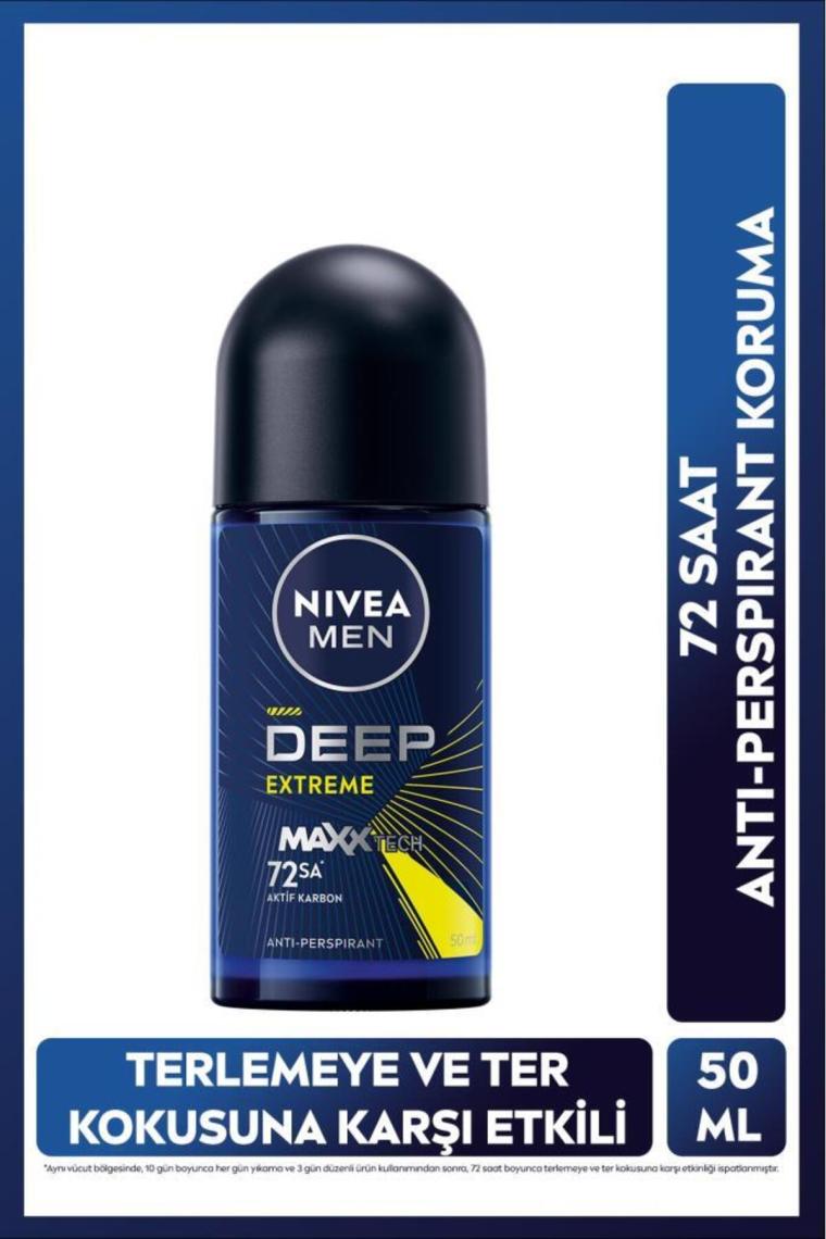 Nivea Men Deep Extreme Erkek Roll On Deodorant  50 ml