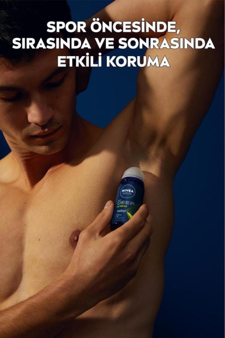 Nivea Men Deep Extreme Erkek Roll On Deodorant  50 ml