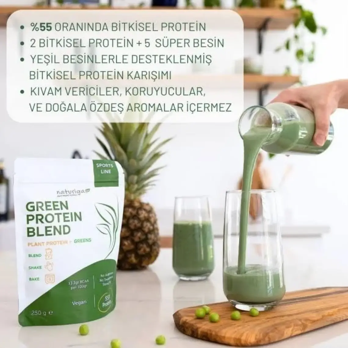Naturiga Yeşil Protein Karışımı (Green Blend) 250 gr