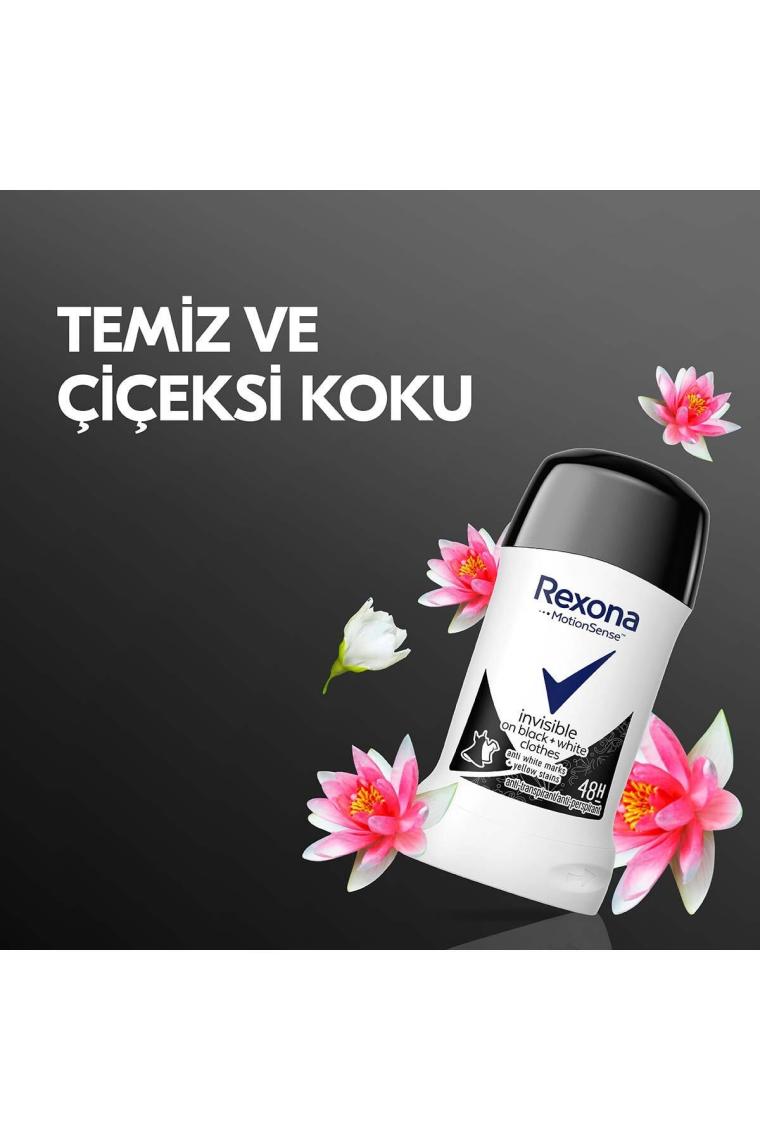 Rexona Motionsense Kadın Stick Deodorant Invisible On Black + White Clothes 40 ml