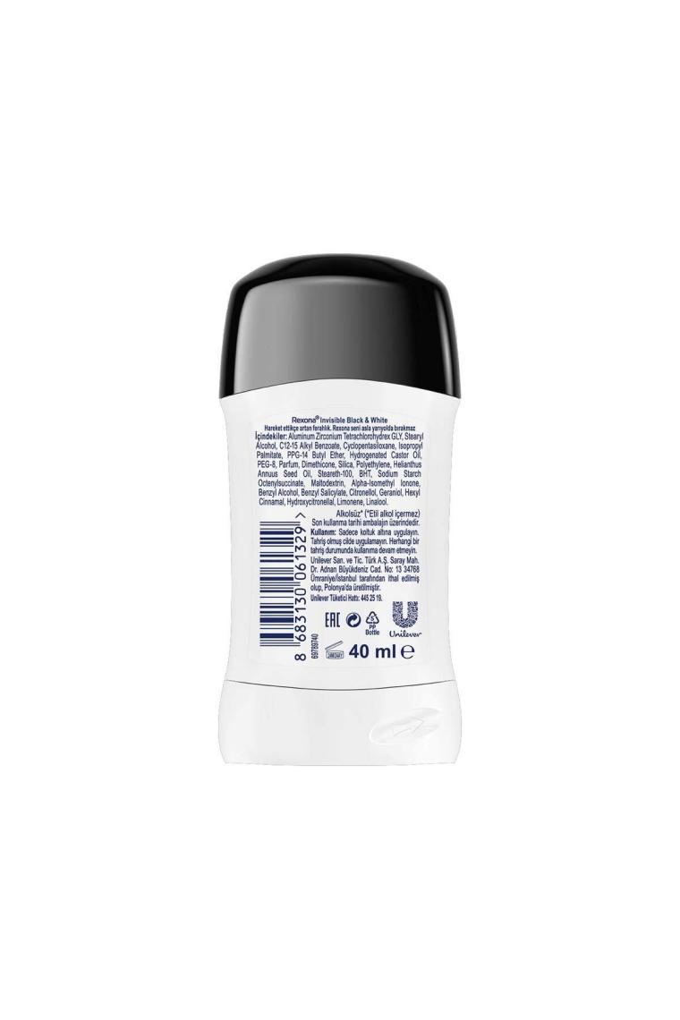 Rexona Motionsense Kadın Stick Deodorant Invisible On Black + White Clothes 40 ml