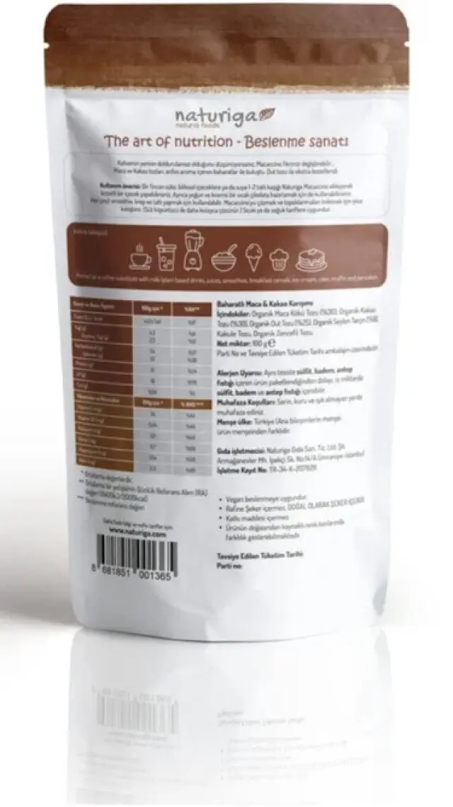 Naturiga Macaccino (Maca & Kakao Karışımı) 100 gr