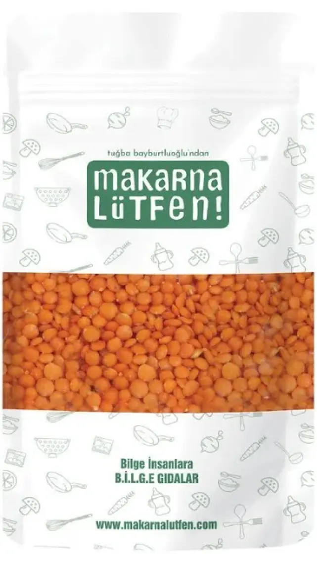 Makarna Lütfen Organik Kırmızı Mercimek (+7 Ay-250 gram)