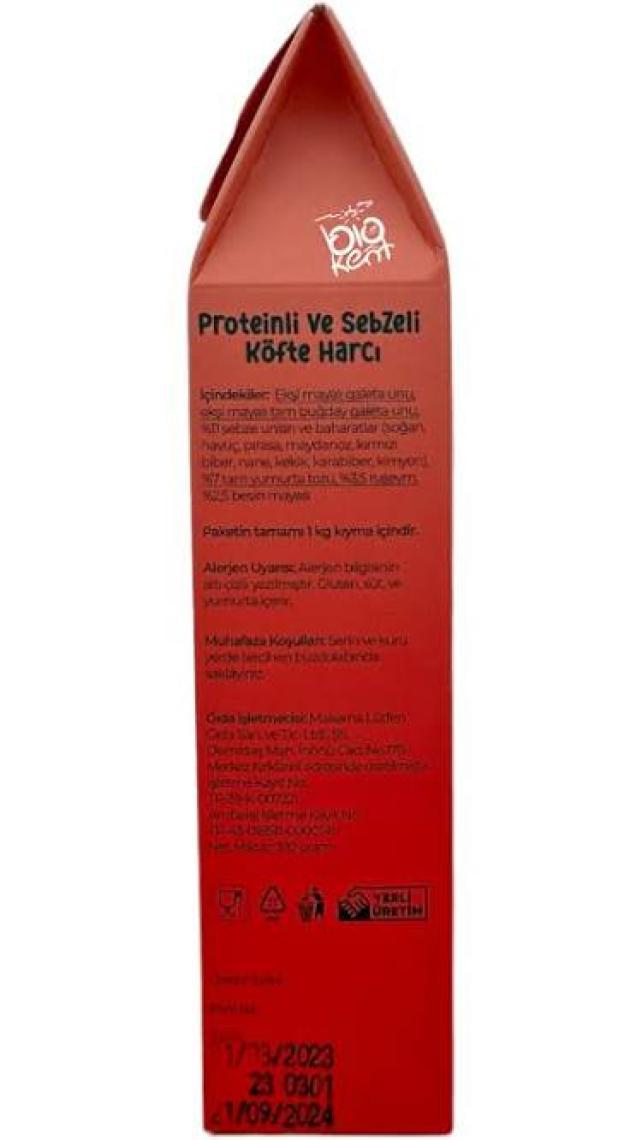 Makarna Lütfen Sebzeli ve Yumurtalı Köfte Harcı (+12 ay-180 gram)