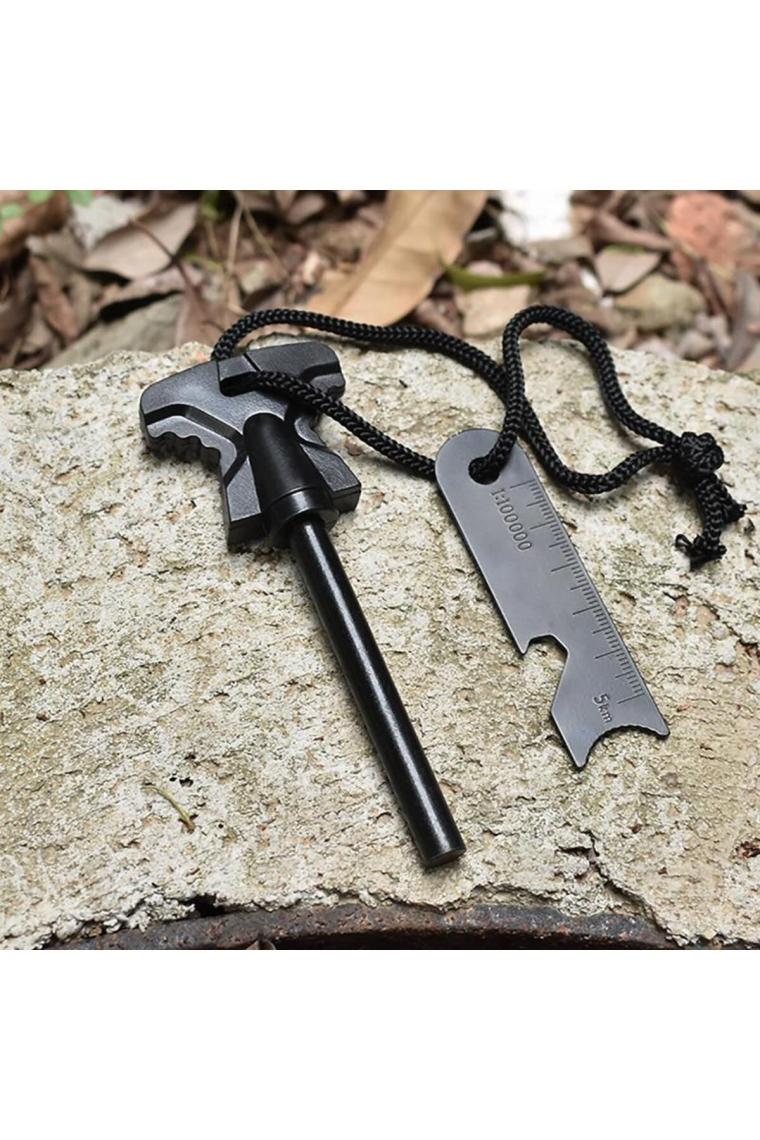 Valkyrie 8mm 8.5cm Magnezyum Ateş Başlatıcı Bar - %100 Katkısız Alüminyum Içermez Fire Starter