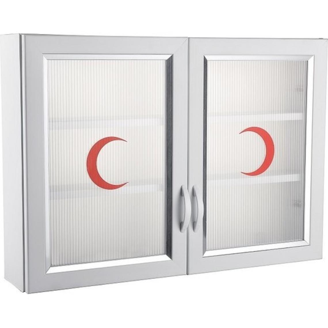 Hiper Pvc 2 Kapak Ecza Dolabı Polikarbon