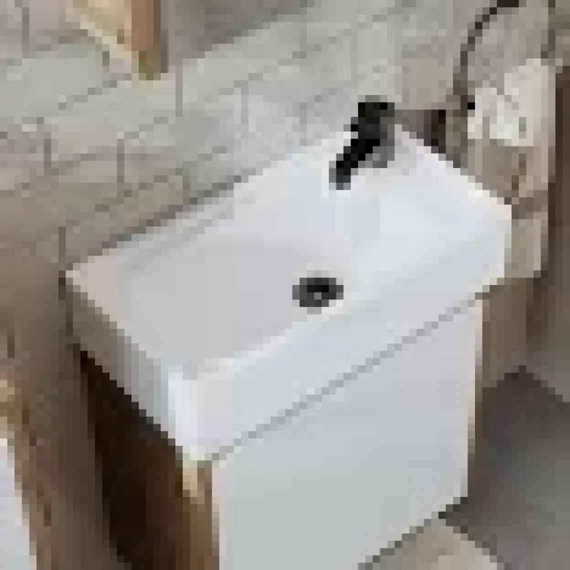 Roomart Ayaksız Tek Kapaklı Lavabolu 50 cm Banyo Dolabı ve Aynalı Üst Dolabı
