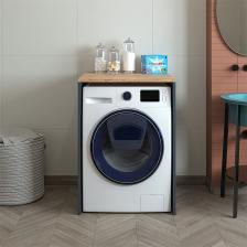 Roomart Banos Banyo Roomart Çamaşır Makınesı Kapaksız Banyo Dolabı Mat Antrasıt-Atlantık