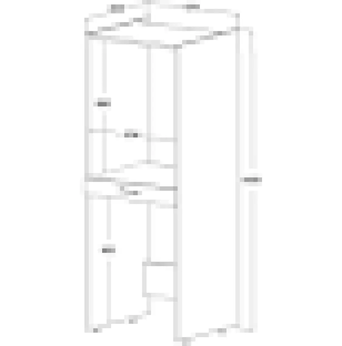 Roomart Çamaşır ve Kurutma Makinesi Dolabı Mat Beyaz