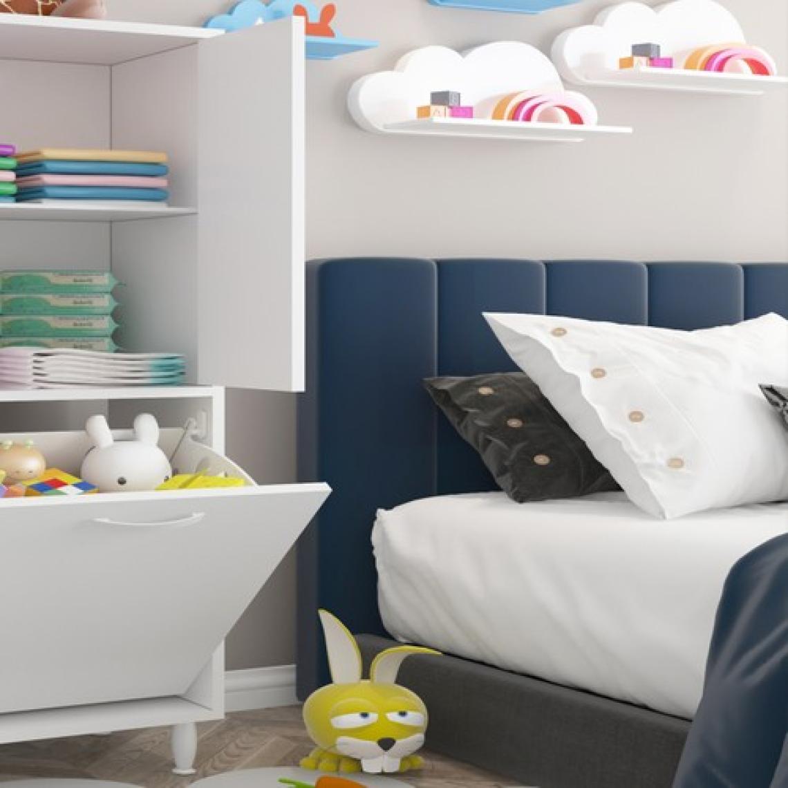Modilayn Inci ARD-133 3 Kapaklı Sepetli Çok Amaçlı Dolap Kirli Çamaşır Sepetli Banyo Dolabı