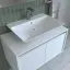 Banos Banyo Roomart Mat Beyaz Mdf 85 Cm Banyo Dolabı + Aynalı Banyo Üst Dolabı