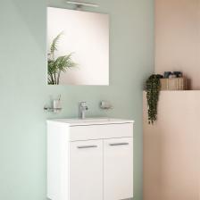 VitrA Ardea 75023 Banyo Dolabı Seti, Kapaklı, 60 cm, Parlak Beyaz