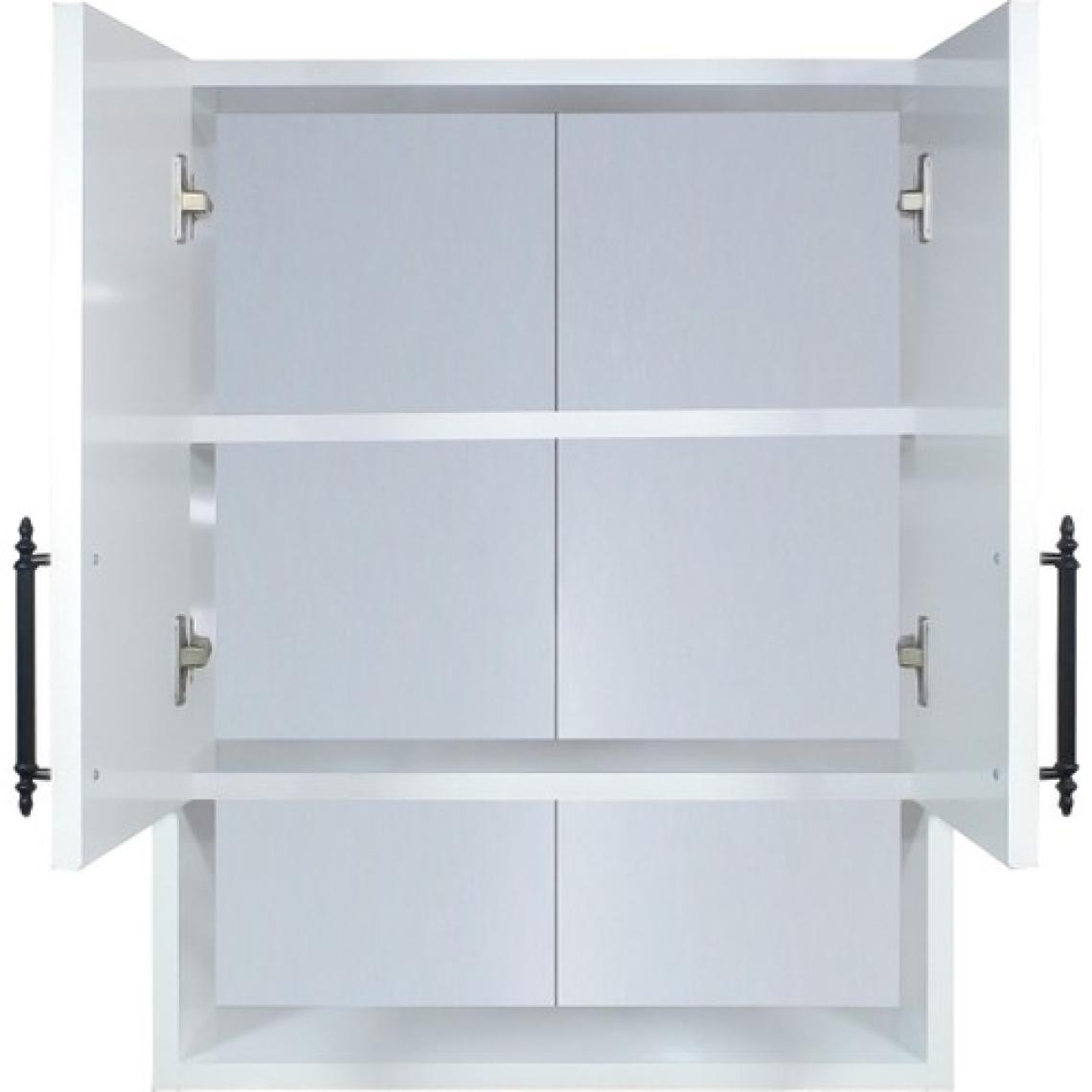 2 Kapaklı Banyo Dolabı, Çok Amaçlı Dolap, Banyo Ecza Dolabı ,beyaz, Asudehome