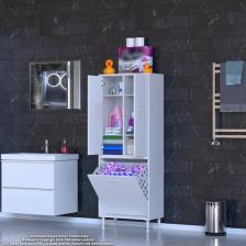 Modilayn YENİ İNCİ 55 x 165 cm Kapaklı Ve Çamaşır Hazneli Banyo & Mutfak Dolabı