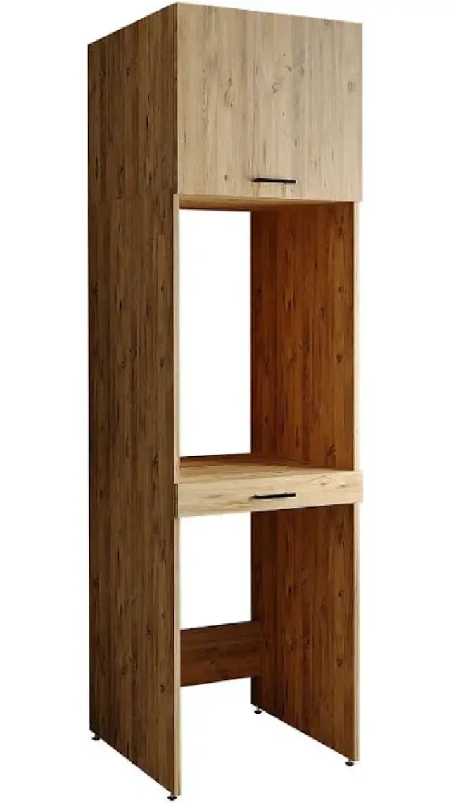 Roomart Çamaşır ve Kurutma Makinesi Dolabı+Üst Dolabı 67 x 240 cm Mat Beyaz