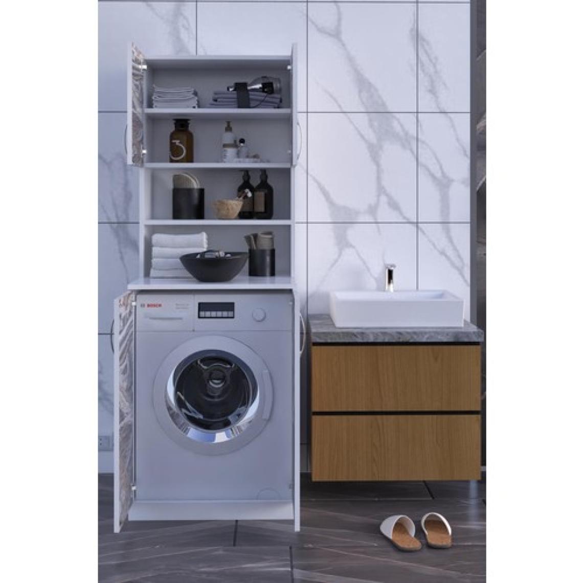 Dekorfim Arya Çamaşır Makine Dolabı Banyo Dolabı
