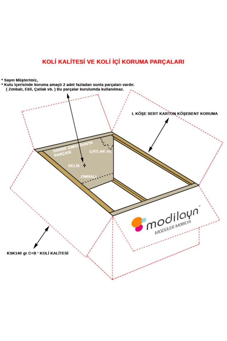 modilayn Rüzgar Makina Üstü Banyo Mutfak Dolabı