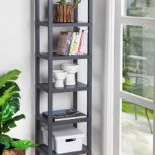 Deyhome Ombeg 6 Katlı Düzenleyici Raf Ünitesi, Kitaplık, Banyo Rafı Mutfak Rafı Balkon Rafı Organizer Gri