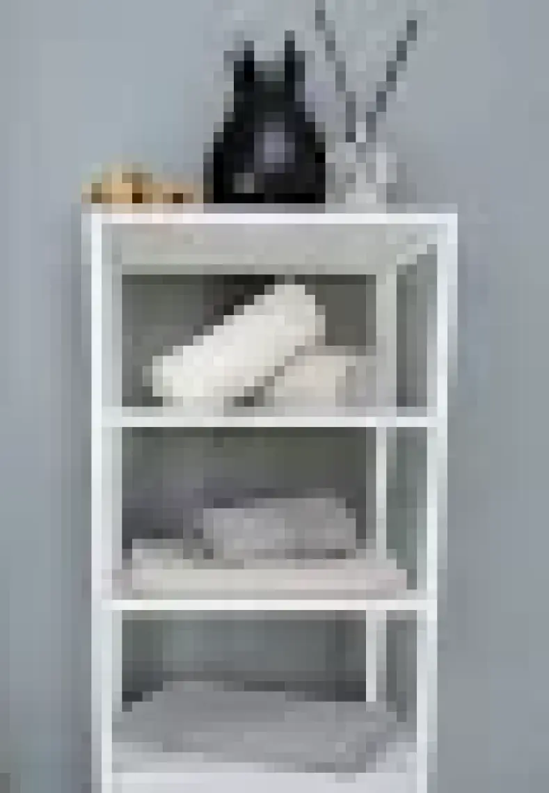 Digithome Metal Kirli Sepetli 4 Raflı Çok Amaçlı Banyo Düzenleyici Raf Organizer Beyaz/beyaz – MRS-015 C1-1-369