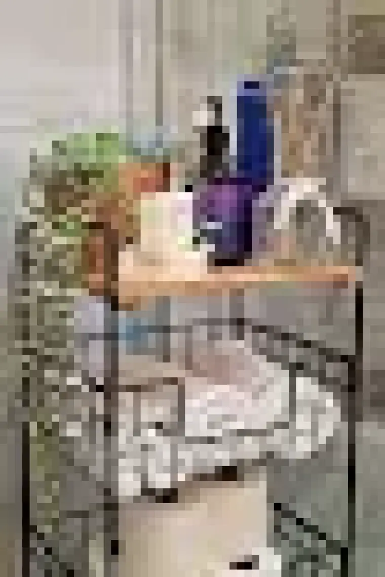 Digithome Ahşap Metal Çok Amaçlı 3 Katlı Banyo Düzenleyici Organizer