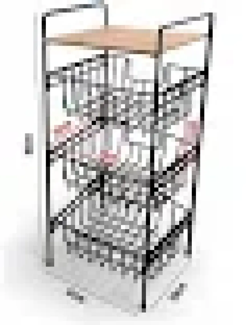 Digithome Ahşap Metal Çok Amaçlı 3 Katlı Banyo Düzenleyici Organizer