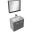 Ece Banyo Rubino Banyo Dolabı 80 cm Set Antrasit