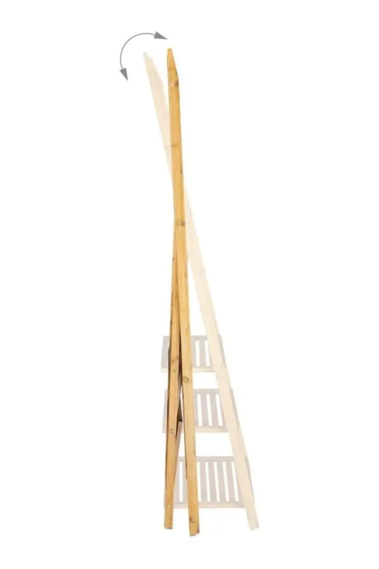 Digithome Bambu 3 Raflı Havlu Askısı Banyo Düzenleyici Havluluk Organizer DB-0006