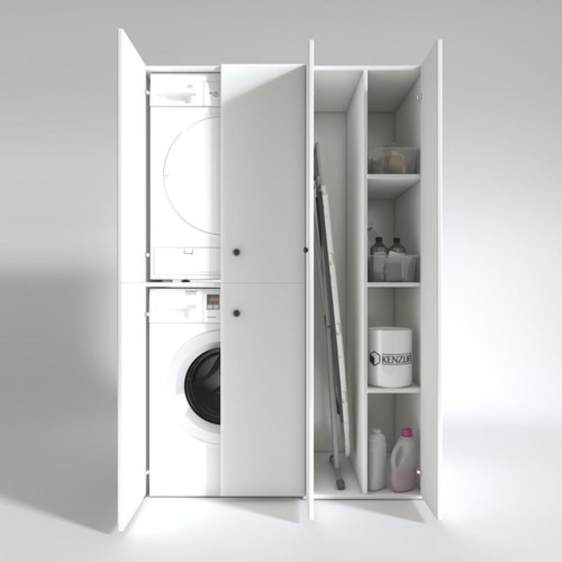 Kenzlife çamaşır-kurutma makinesi dolabı kapaklı yaromira byz 180*120*60 banyo arkalıksız