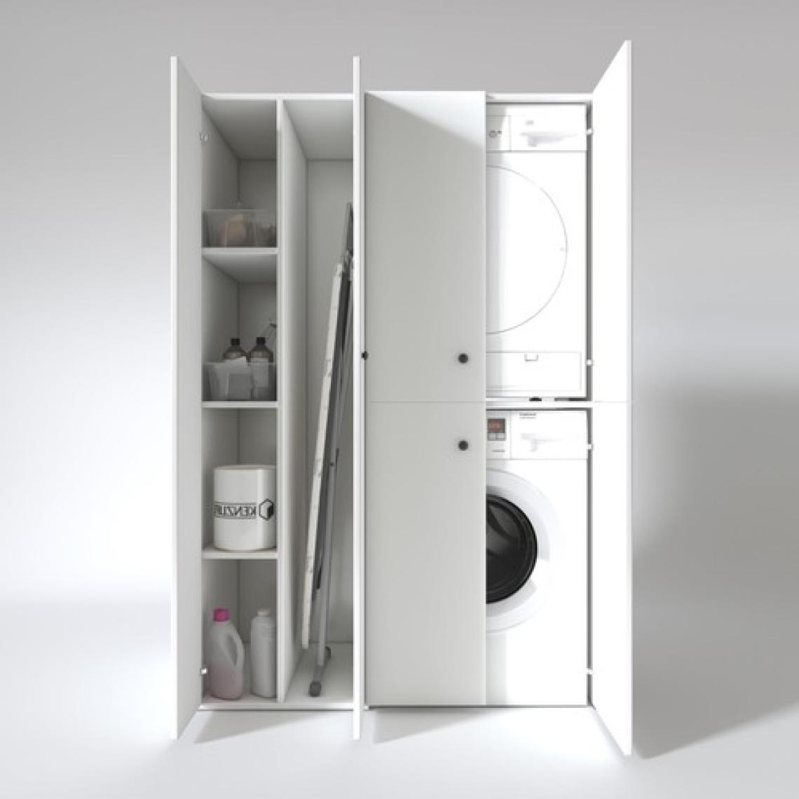 Kenzlife çamaşır-kurutma makinesi dolabı kapaklı yaromira byz 180*120*60 banyo arkalıksız