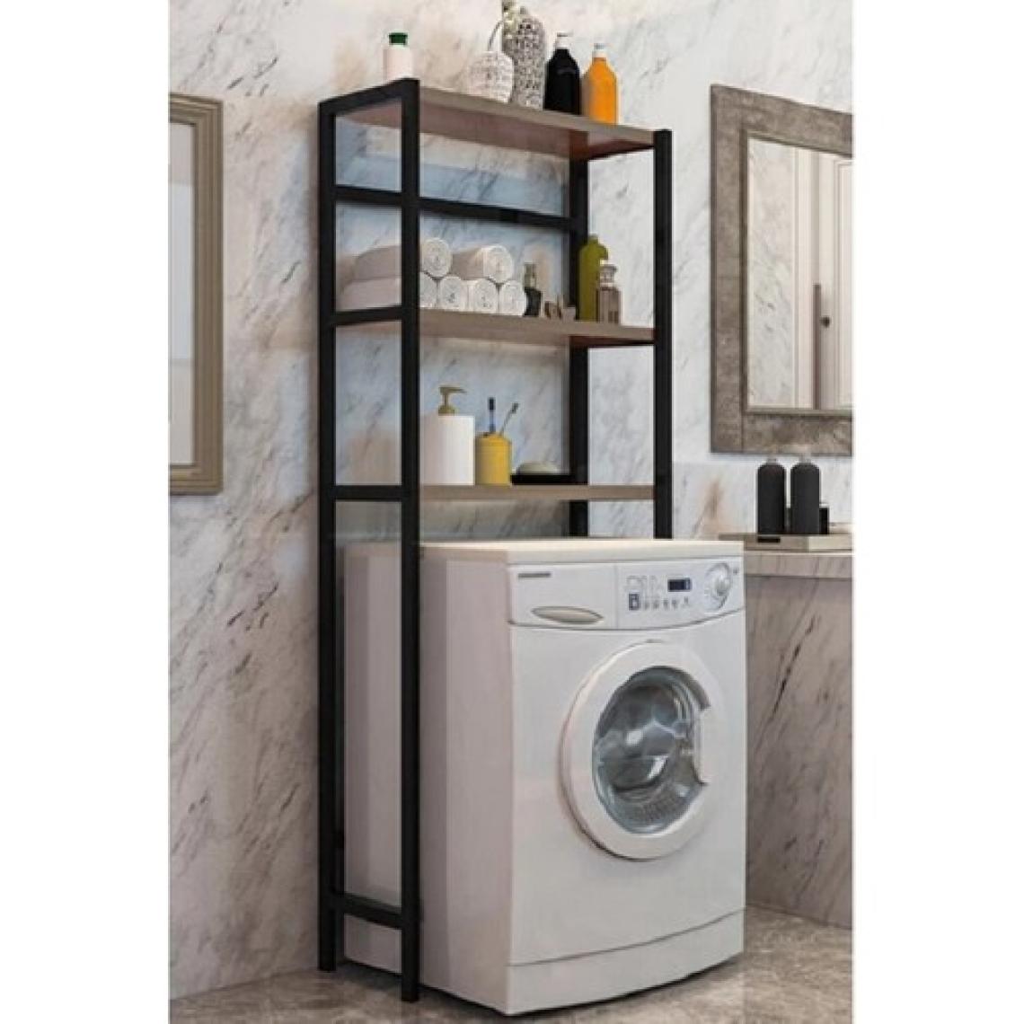 Cosargroup Çamaşır Makinesi Üstü Düzenleyici Banyo Dolabı Ceviz