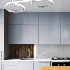 Porima Krom Modern Sarkıt Beyaz Işık Salon Mutfak Oda Hol Ledli Avize