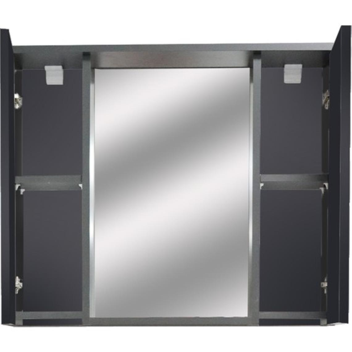 Karen Banyo Arya Banyo Dolabı Seti 80 Cm, Mat Antrasit, Lavabo Dahil, Lavabolu