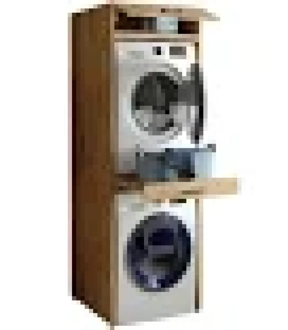 Roomart Çamaşır ve Kurutma Makinesi Dolabı+Üst Dolabı 67 x 205 cm Mat Beyaz