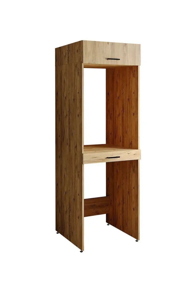 Roomart Çamaşır ve Kurutma Makinesi Dolabı+Üst Dolabı 67 x 205 cm Mat Beyaz