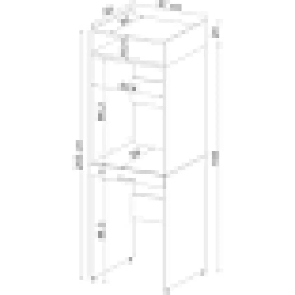 Roomart Çamaşır ve Kurutma Makinesi Dolabı+Üst Dolabı 67 x 205 cm Mat Beyaz