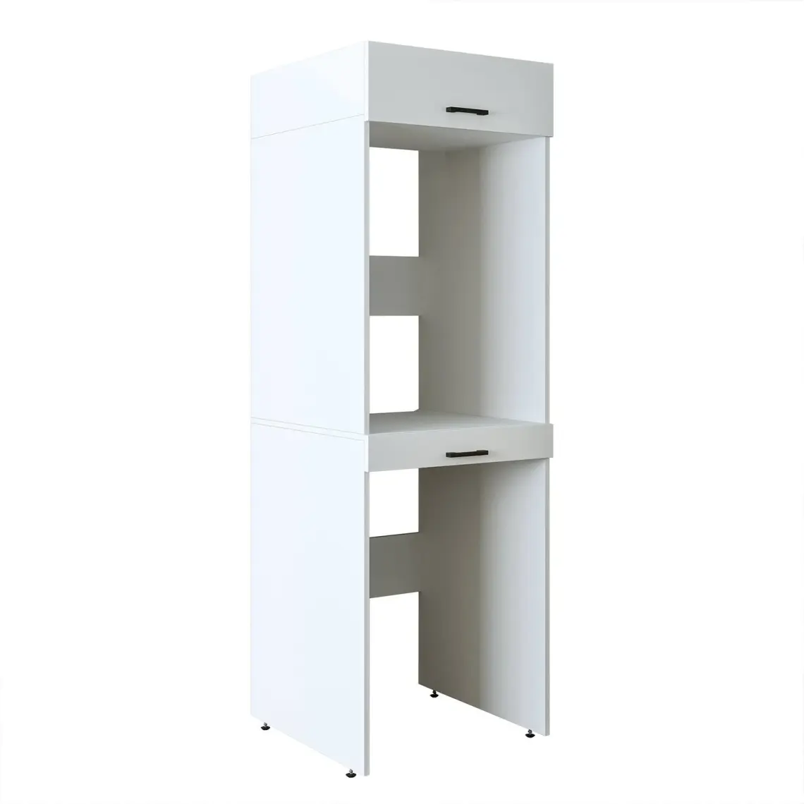 Roomart Çamaşır ve Kurutma Makinesi Dolabı+Üst Dolabı 67 x 205 cm Mat Beyaz