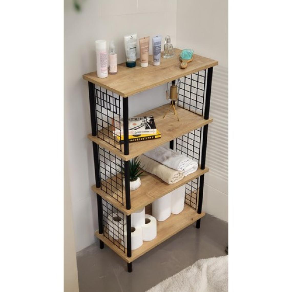 Peka Yüksek Kalite Banyo Düzenleyici 4 Raflı Banyo Dolabı Çok Amaçlı Dolap Geniş Kitaplık Mutfak Rafı