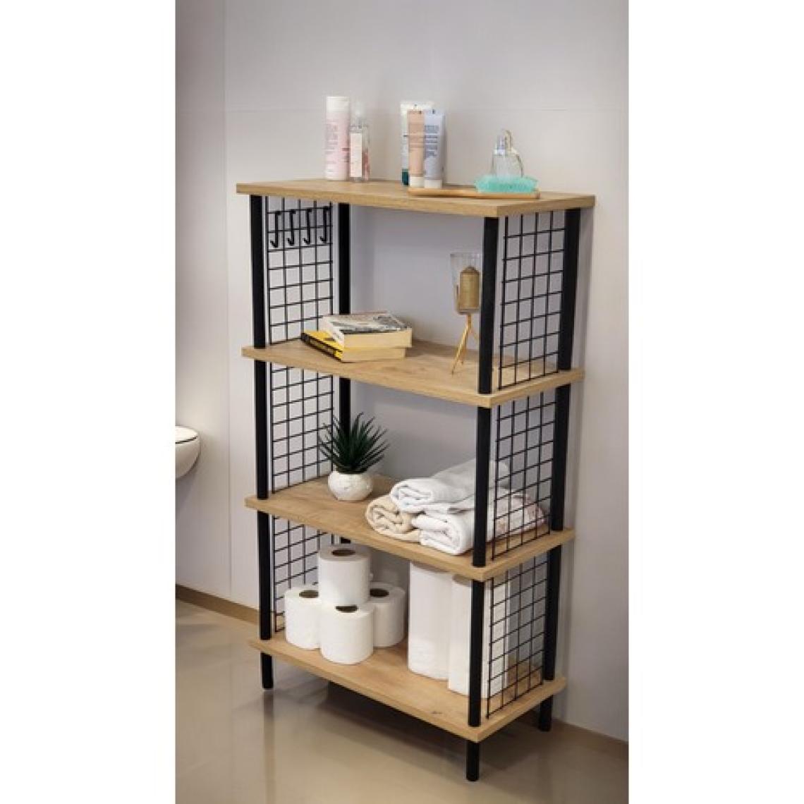 Peka Yüksek Kalite Banyo Düzenleyici 4 Raflı Banyo Dolabı Çok Amaçlı Dolap Geniş Kitaplık Mutfak Rafı