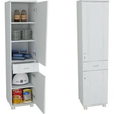 Evistro Lake Çok Amaçlı Banyo Mutfak Boy Dolabı Tek Çekmeceli